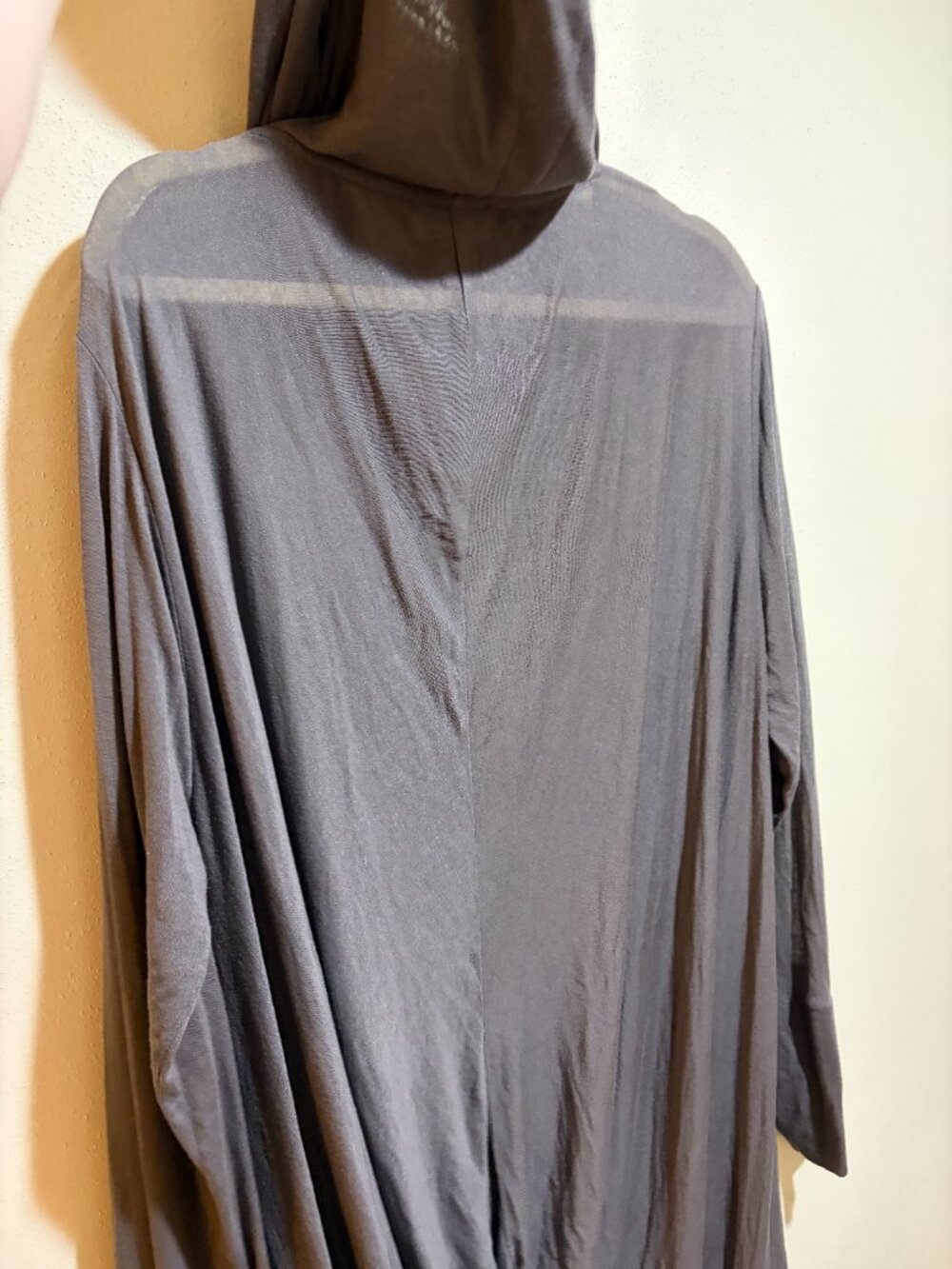 Marcella Oslo Tunic Sheer European Jersey Hooded Tunic Anthracite Long Sleeve - Picture 15 of 16